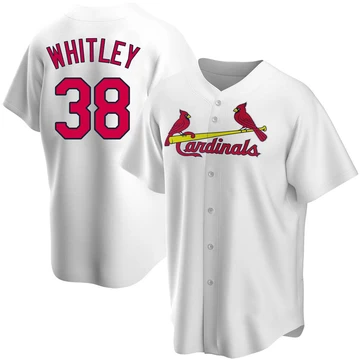 St. Louis Cardinals ＃38 Kodi Whitley Youth Replica Home Jersey - White