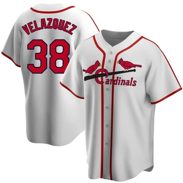 St. Louis Cardinals ＃38 Nelson Velazquez Youth Limited Home Cooperstown Collection Jersey - White
