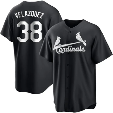 St. Louis Cardinals ＃38 Nelson Velazquez Youth Replica Jersey - Black/White