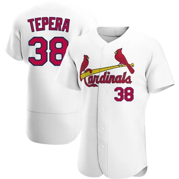 St. Louis Cardinals ＃38 Ryan Tepera Men's Authentic Home Jersey - White