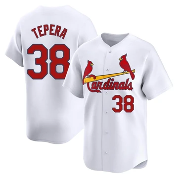 St. Louis Cardinals ＃38 Ryan Tepera Men's Limited Home Jersey - White
