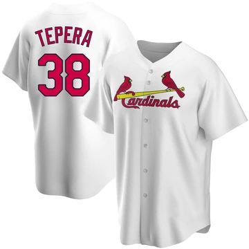 St. Louis Cardinals ＃38 Ryan Tepera Youth Replica Home Jersey - White