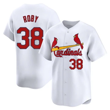 St. Louis Cardinals ＃38 Tekoah Roby Men's Limited Home Jersey - White
