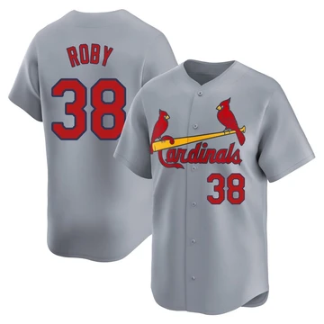 St. Louis Cardinals ＃38 Tekoah Roby Youth Limited Away Jersey - Gray