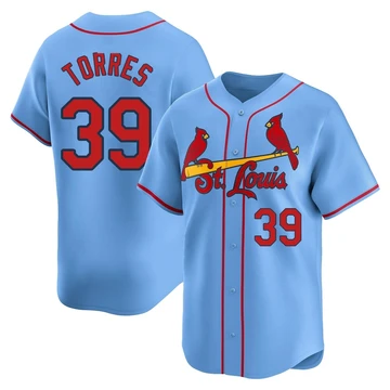 St. Louis Cardinals ＃39 Bryan Torres Youth Limited Alternate Jersey - Light Blue