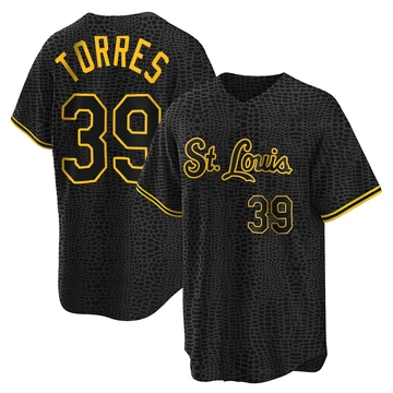 St. Louis Cardinals ＃39 Bryan Torres Youth Replica Snake Skin City Jersey - Black