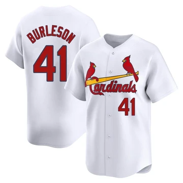 St. Louis Cardinals ＃41 Alec Burleson Men's Limited Home Jersey - White