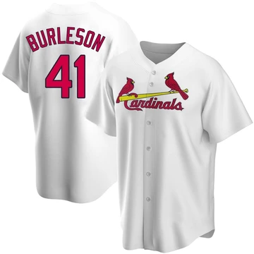 St. Louis Cardinals ＃41 Alec Burleson Youth Replica Home Jersey - White