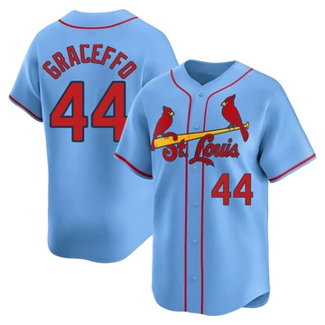 St. Louis Cardinals ＃44 Gordon Graceffo Youth Limited Alternate Jersey - Light Blue