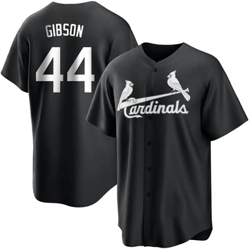 St. Louis Cardinals ＃44 Kyle Gibson Men's Replica Jersey - Black/White