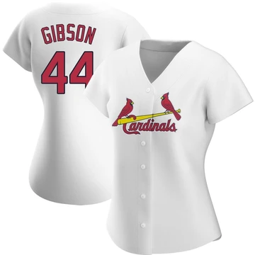 St. Louis Cardinals ＃44 Kyle Gibson Women's Authentic Home Jersey - White