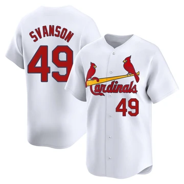 St. Louis Cardinals ＃49 Matt Svanson Youth Limited Home Jersey - White