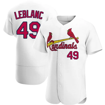 St. Louis Cardinals ＃49 Wade LeBlanc Men's Authentic Home Jersey - White