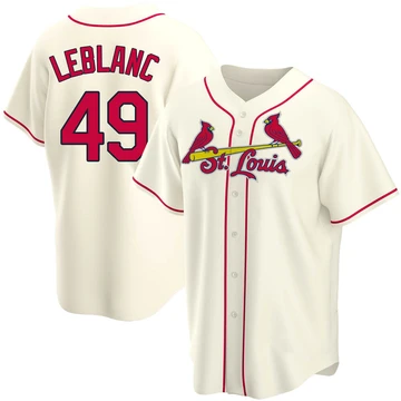 St. Louis Cardinals ＃49 Wade LeBlanc Youth Replica Alternate Jersey - Cream