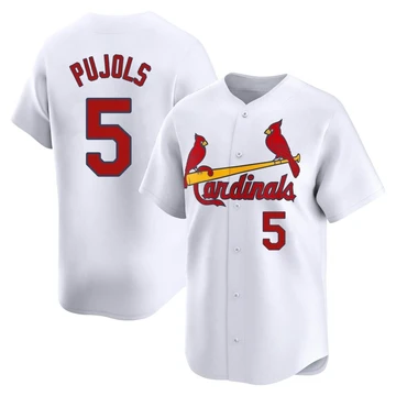 St. Louis Cardinals ＃5 Albert Pujols Youth Limited Home Jersey - White