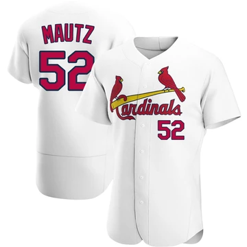St. Louis Cardinals ＃52 Brycen Mautz Men's Authentic Home Jersey - White