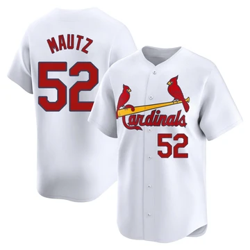 St. Louis Cardinals ＃52 Brycen Mautz Men's Limited Home Jersey - White
