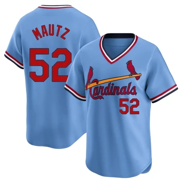 St. Louis Cardinals ＃52 Brycen Mautz Youth Limited Cooperstown Collection Jersey - Light Blue