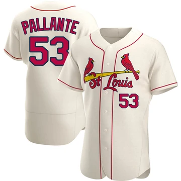 St. Louis Cardinals ＃53 Andre Pallante Men's Authentic Alternate Jersey - Cream