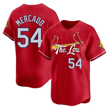 St. Louis Cardinals ＃54 Oscar Mercado Youth Limited 2024 City Connect Jersey - Red