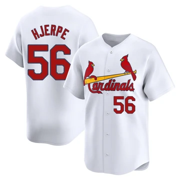 St. Louis Cardinals ＃56 Cooper Hjerpe Youth Limited Home Jersey - White