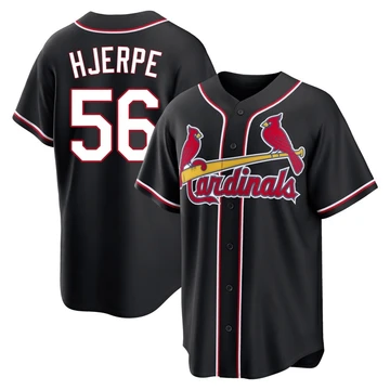 St. Louis Cardinals ＃56 Cooper Hjerpe Youth Replica Fashion Out Jersey - Black