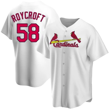St. Louis Cardinals ＃58 Chris Roycroft Youth Replica Home Jersey - White