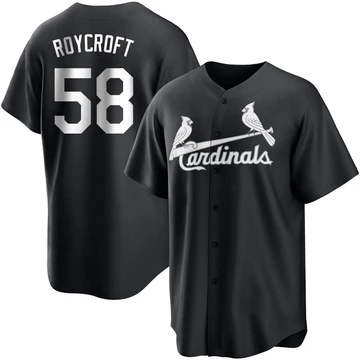 St. Louis Cardinals ＃58 Chris Roycroft Youth Replica Jersey - Black/White
