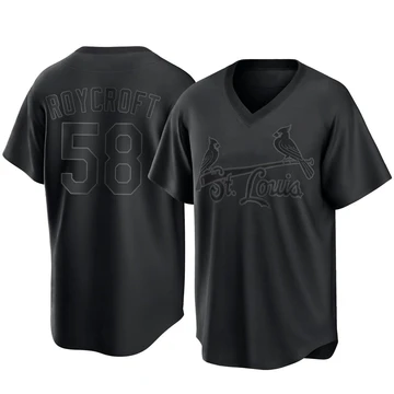St. Louis Cardinals ＃58 Chris Roycroft Youth Replica Pitch Fashion Jersey - Black