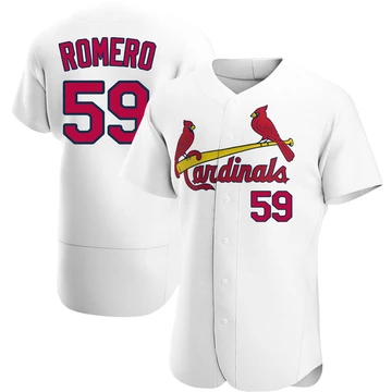 St. Louis Cardinals ＃59 JoJo Romero Men's Authentic Home Jersey - White