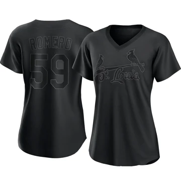 St. Louis Cardinals ＃59 JoJo Romero Women's Replica Pitch Fashion Jersey - Black