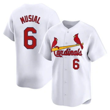 St. Louis Cardinals ＃6 Stan Musial Youth Limited Home Jersey - White