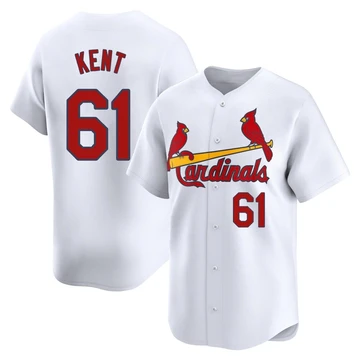 St. Louis Cardinals ＃61 Zak Kent Youth Limited Home Jersey - White