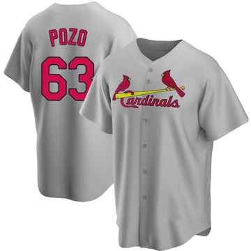 St. Louis Cardinals ＃63 Yohel Pozo Youth Replica Road Jersey - Gray