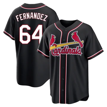 St. Louis Cardinals ＃64 Ryan Fernandez Youth Replica Fashion Out Jersey - Black