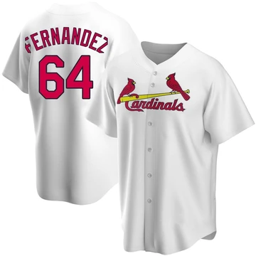 St. Louis Cardinals ＃64 Ryan Fernandez Youth Replica Home Jersey - White