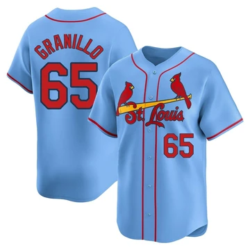 St. Louis Cardinals ＃65 Andre Granillo Men's Limited Alternate Jersey - Light Blue