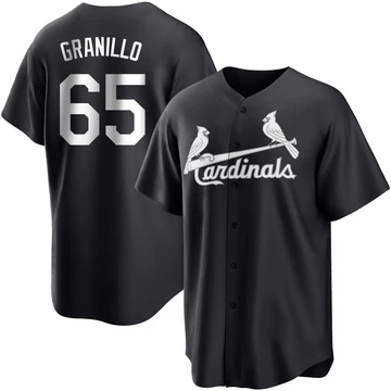 St. Louis Cardinals ＃65 Andre Granillo Youth Replica Jersey - Black/White