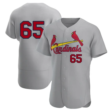 St. Louis Cardinals ＃65 George Soriano Men's Authentic Road Jersey - Gray