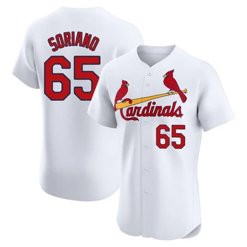 St. Louis Cardinals ＃65 George Soriano Men's Elite Home Jersey - White