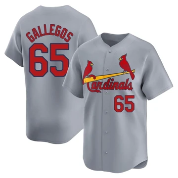 St. Louis Cardinals ＃65 Giovanny Gallegos Youth Limited Away Jersey - Gray
