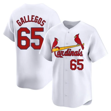 St. Louis Cardinals ＃65 Giovanny Gallegos Youth Limited Home Jersey - White