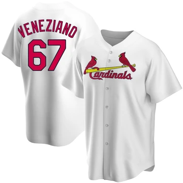 St. Louis Cardinals ＃67 Anthony Veneziano Youth Replica Home Jersey - White