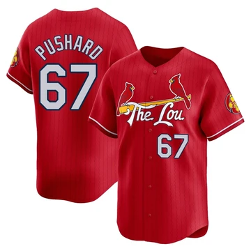 St. Louis Cardinals ＃67 Matthew Pushard Youth Limited 2024 City Connect Jersey - Red