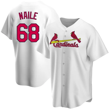 St. Louis Cardinals ＃68 James Naile Youth Replica Home Jersey - White