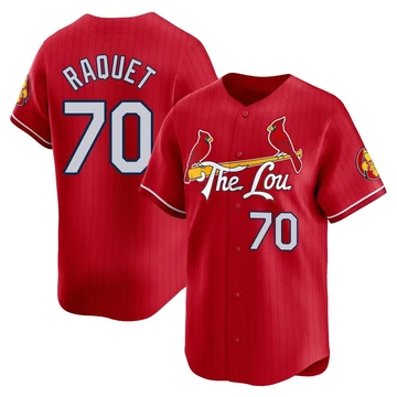 St. Louis Cardinals ＃70 Nick Raquet Men's Limited 2024 City Connect Jersey - Red
