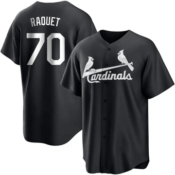St. Louis Cardinals ＃70 Nick Raquet Youth Replica Jersey - Black/White