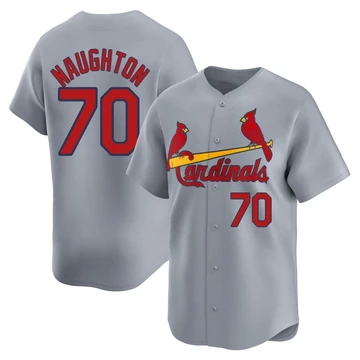 St. Louis Cardinals ＃70 Packy Naughton Youth Limited Away Jersey - Gray