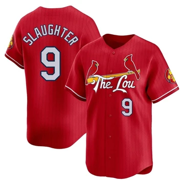 St. Louis Cardinals ＃9 Enos Slaughter Men's Limited 2024 City Connect Jersey - Red