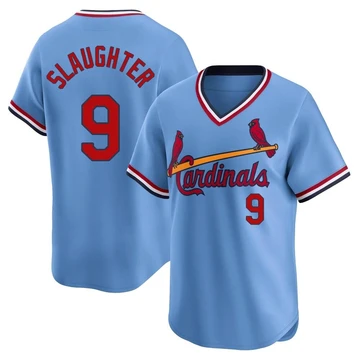 St. Louis Cardinals ＃9 Enos Slaughter Youth Limited Cooperstown Collection Jersey - Light Blue